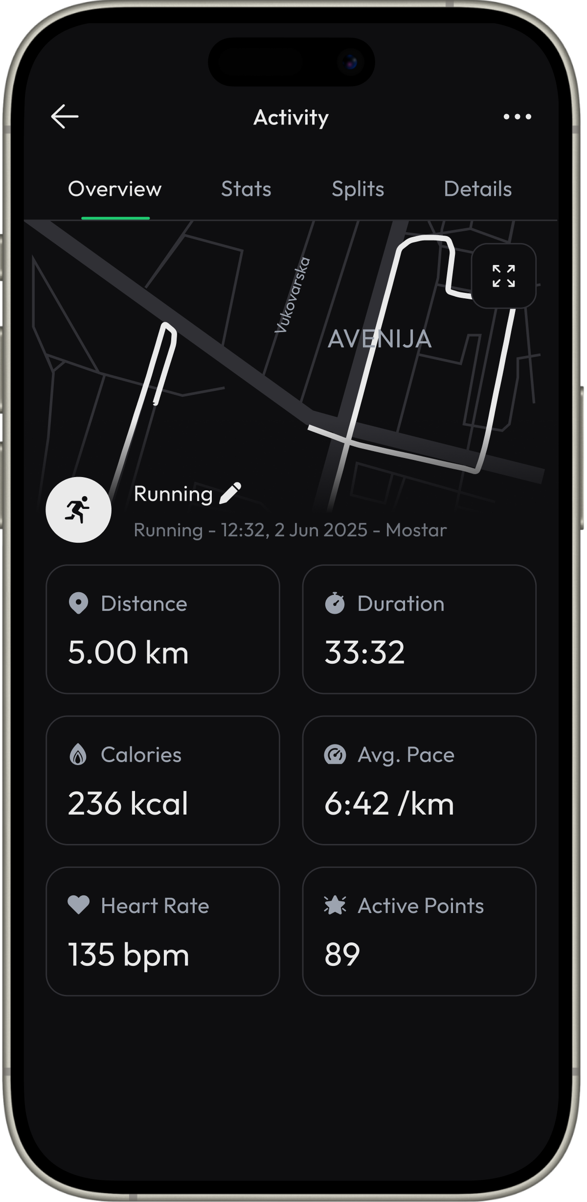 Activity tracking app